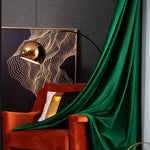 luxury retro green velvet curtains bedroom