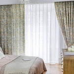 modern woodlawn blue leaf bedroom blackout curtains door drapes for sale
