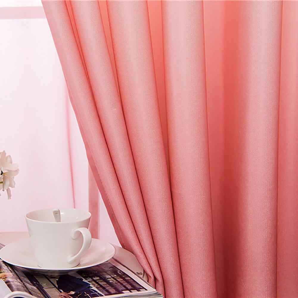 Modern 3D Print Pink Ombre Curtains Custom Drapes for Living Room ...