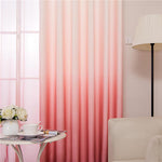 Modern 3D Print Pink Ombre Curtains Custom Drapes For Living Room