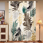 pretty-tropical-leaf-curtains-window-drapes for bedroom