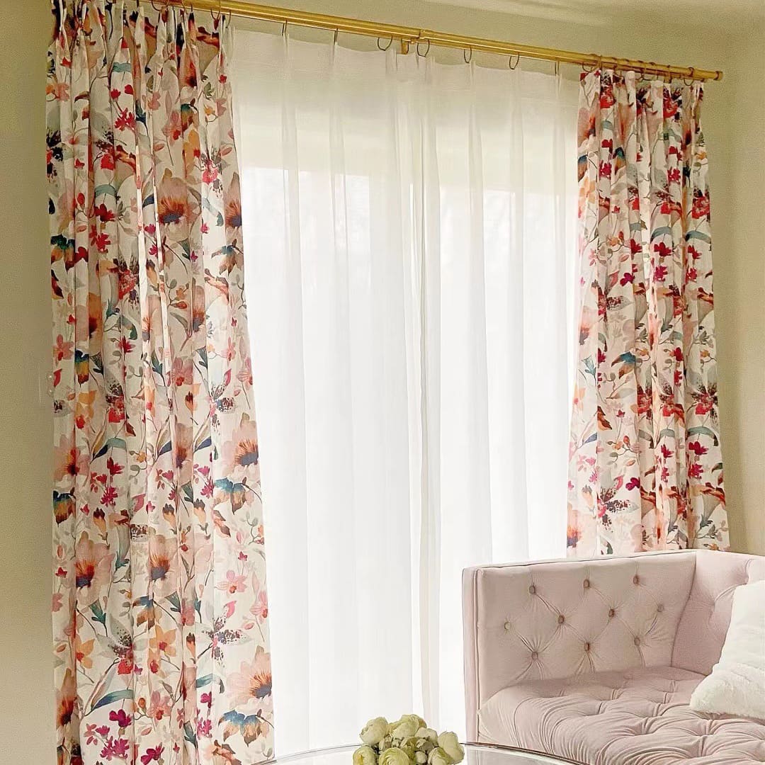 Brilliant Flowers Curtains Song of Summer Living Room Drapes 2 Panels – Anady Top