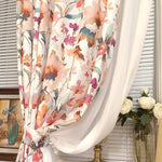 Brilliant Flowers Curtains Song of Summer Living Room Drapes 2 Panels