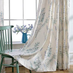 teal blue sage natural linen curtains living room custom drapes for sale