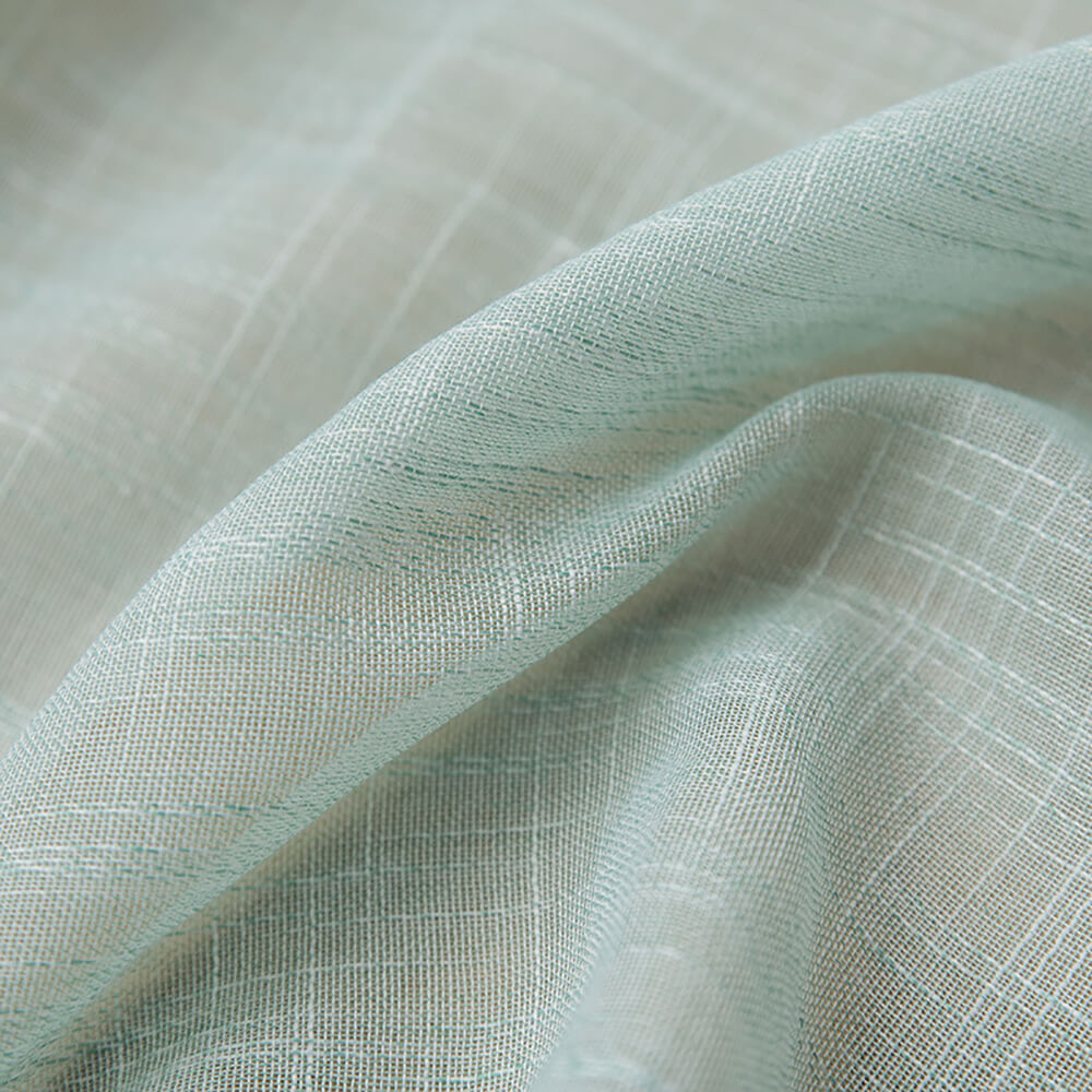 Aua Sky Green Sheer Curtains  Drapes for Bedroom 1 Set of 2 Panels - Anady Top Space Design