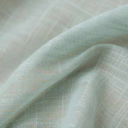Aua Sky Green Sheer Curtains  Drapes for Bedroom 1 Set of 2 Panels - Anady Top Space Design
