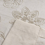 unique linen flower patterned farmhouse curtains grommet insulated drapes