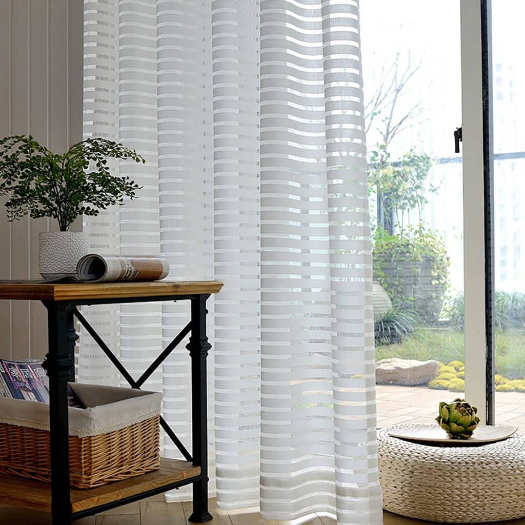 Quinn stripe 84 grommet blackout window curtain panel in navy single Quinn stripe 84 grommet blackout window curtain panel in navy single
