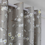 White Plum Curtains for Living Room Decro Tan Drapes 2 Panels - Anady Top Space Design