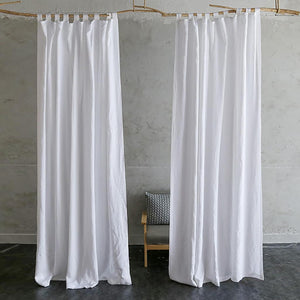 White linen drapes for living room white linen tab top curtains for sale