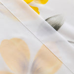 Yellow Flowers Hand-Painted Sheer Curtains Art Voile